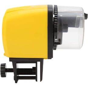 Automatic Fish Feeder, Electrical Plastic Fish Feeder Aquarium Auto Fish Food Timer Capacity Adjustable Fish Food Feeder for Business Trip, Travel.