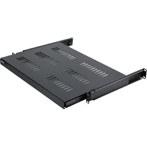 رف رف منزلق 1U، رف خادم بعمق قابل للتعديل 12.6-20.2 بوصة، رف خادم 4 أعمدة 19 بوصة بسعة وزن 55 رطلًا لأجهزة التوجيه ولوحات المفاتيح وأجهزة الكمبيوتر in Kuwait