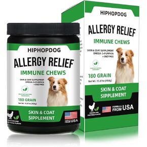Multivitamin Dog Supplement, Glucosamine Chondroitin for Dogs, Probiotics, Omega Fish Oil, Dog Supplements & Vitamins, Dog Vitamins for Skin and Coat Allergies, (Beef 180 ct)