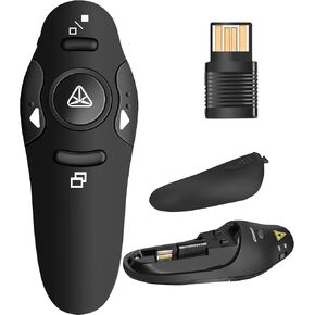 USB Type C Rechargeable Wireless Presenter Remote for Powerpont Presentations with Volume Control -Presentation Clicker Slide Advancer for Mac Computer Laptop