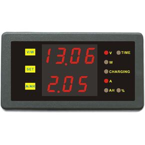DC 0-90V 0-30A Voltage Current Capacity Power Combo Meter Battery Charge Discharge Monitor