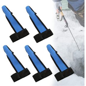 Single Finger Fishing Cover, Non-Slip Index Finger Protect Hand Mitt Elastic Band for Trolling, Winter Ice Fishing, 5 pcs
