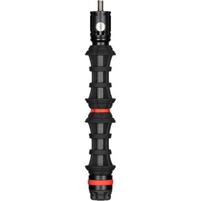 OCTANE QDS9 Durable Lightweight Quick Disconnect System Carbon Rod 9" Bow Stabilizer with Color Rings & Adjustable Wrist Sling for Archery, Hunting