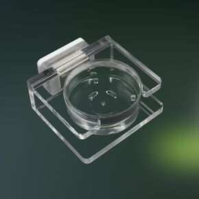 Jumping Spider Feeding Dish, Transparent Acrylic Magnetic Tiny Tarantula Food Bowl Water Dish, Jumping Spider Feeder, Enclosure Accessories for Jumping Spider Tarantula Small Spider - 2 × 1.8 Inch
