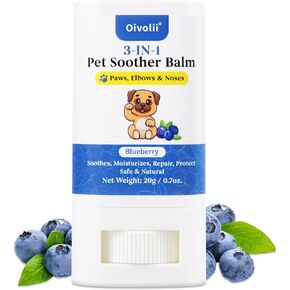 Natural Lick Safe Dog Paw Balm - 3-in-1 Paw, Nose/Snout, & Elbow Moisturizer & Paw Protectors for Dogs & Cats Nourish & Repair Paws from Dryness, Damage & Fall Adventures