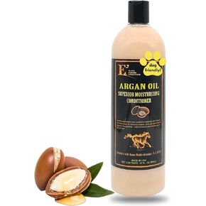 E3 Argan Oil Conditioner - Ideal for Dry, Damaged Hair, Leave-in or Rinse-Out, Strengthens, Moisturizes, Prevents Breakage, Split Ends, Nourishes Skin (32 fl oz)