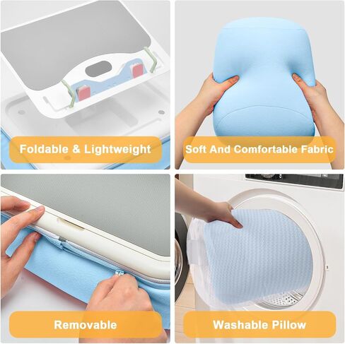 حامل وسادة الكمبيوتر اللوحي Lap Beanbag مع وسادة سيليكون، حامل iPad بزاوية قابلة للتعديل للسرير، وسادة كمبيوتر لوحي مع قاعدة قابلة للإزالة، حامل وسادة ناعم متوافق مع جهاز Kindle مقاس 4.7-13 بوصة، هاتف، كمبيوتر لوحي، رمادي in Saudi Arabia