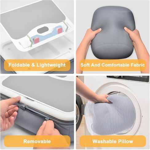 حامل وسادة الكمبيوتر اللوحي Lap Beanbag مع وسادة سيليكون، حامل iPad بزاوية قابلة للتعديل للسرير، وسادة كمبيوتر لوحي مع قاعدة قابلة للإزالة، حامل وسادة ناعم متوافق مع جهاز Kindle مقاس 4.7-13 بوصة، هاتف، كمبيوتر لوحي، رمادي in Saudi Arabia