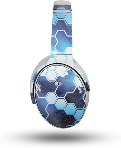 Carbon Fiber Headphone Skin Compatible with Bose QuietComfort Headphones (2023) - Green Stars - Premium 3M Vinyl Protective Wrap Decal Cover - Easy to Apply | Crafted in The USA by MightySkins in Saudi Arabia