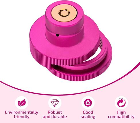 محول سريع ثاني أكسيد الكربون مطور لفقاعات مياه الصودا المتوافقة مع DUO/Terra/Art، ملحقات إعادة تعبئة صمام صانع الصودا للتوصيل السريع لأسطوانة ثاني أكسيد الكربون العالمية مع خيط ذكر TR21-4، أرجواني in Kuwait