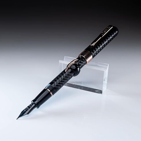 Conklin Mark Twain Gunmetal Crescent Filler Limited Edition (1898) Fountain Pen - Fine Nib - Exquisite Luxury Pen for Men & Women – Perfect for Office, Business, School, Gifts, Journaling, Autographs in Kuwait