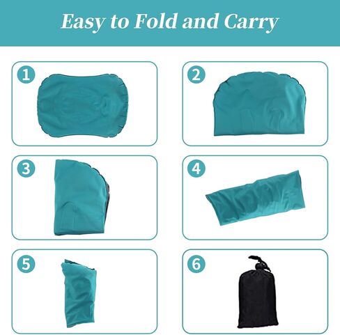 وسادة تخييم مدمجة قابلة للنفخ خفيفة الوزن من Blizzow، وسادة هوائية محمولة ومريحة قابلة للضغط للسفر، وسادة مريحة ناعمة مقاومة للماء لحقائب الظهر في الهواء الطلق، رائعة للمشي لمسافات طويلة والشاطئ ورحلة الطائرة in Kuwait