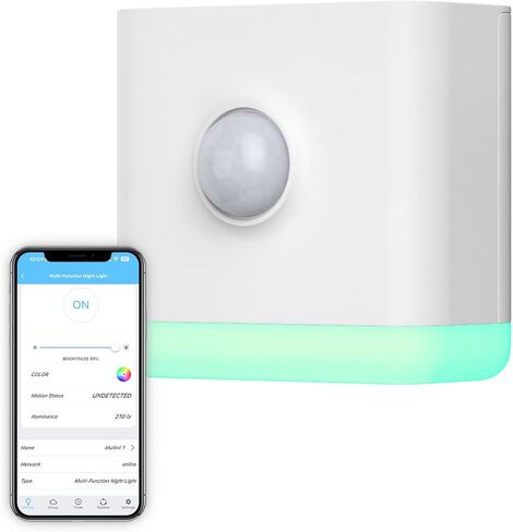THIRDREALITY Multi-Function Night Light, Zigbee Repeater, 3-in-1 Combines a Motion Sensor, a Illumination Sensor and RGB Color Night Light, 1-100% Adjustable Brightness, Zigbee hub Required in Saudi Arabia