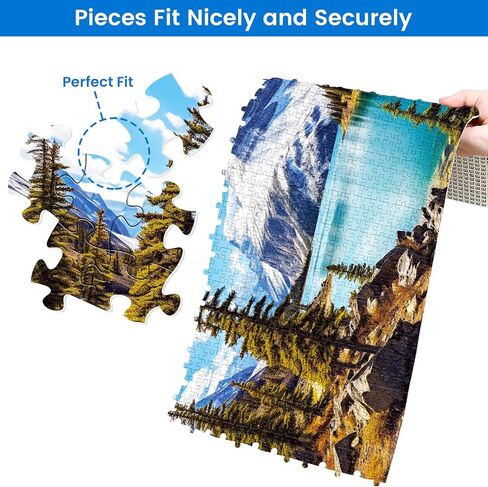 2 Pack Puzzles for Adults 1000 Pieces-Big Ben and Eiffel Tower Difficult Jigsaw Puzzles for Adults,Hard Jigsaw Puzzle Decorations DIY Leisure Game Toy Suitable Family Friends(27.5x20 inches) in Kuwait