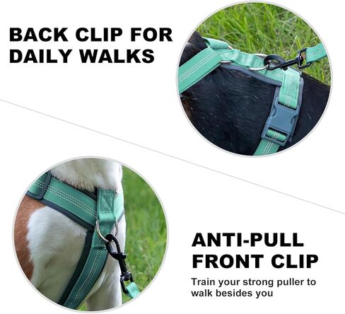 Plutus Pet No Pull Dog Harness, Adjustable Nylon Harness with Soft Padding in Kuwait