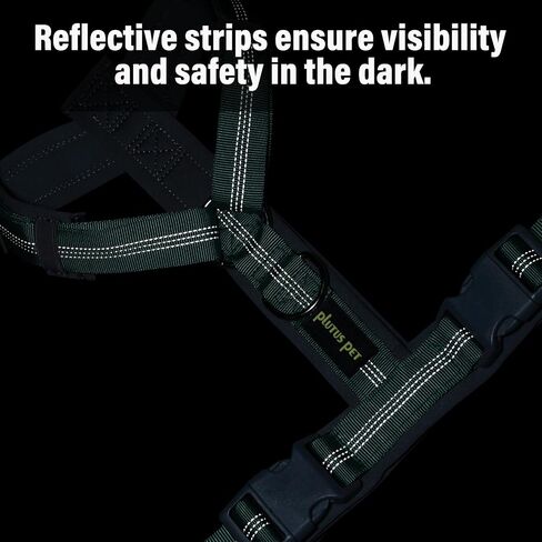 Plutus Pet No Pull Dog Harness, Adjustable Nylon Harness with Soft Padding in Kuwait