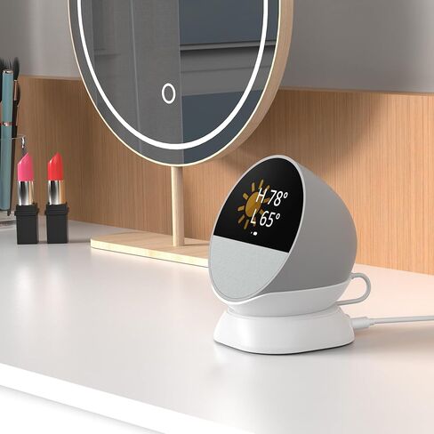 HomeMount Ultimate 2024 Echo Spot Stand - مركز شحن لـ Echo Spot والهواتف الذكية والمزيد مع منافذ USB-C/A، تصميم أنيق ومستقر وموفر للمساحة in Kuwait