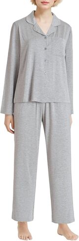 Women's Petite Pajamas Set Petite Size Long Sleeve in Kuwait