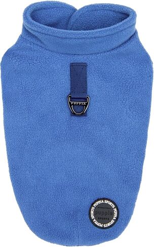 Puppia Lucius Warm Winter Mock Neck Polar Fleece Shirts with Integrated Harness for Small and Medium Dogs, Light Yellow, Small in Saudi Arabia