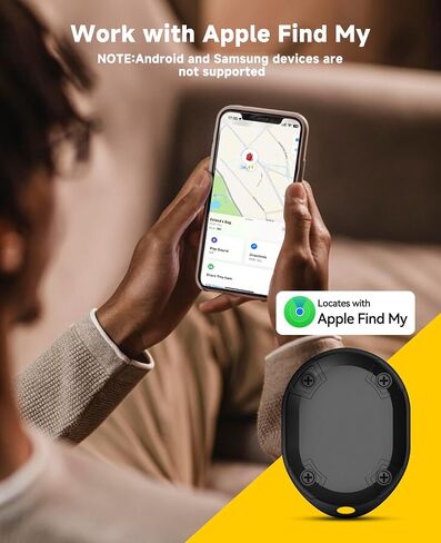 ترقية علامات الهواء الذكية: جهاز تعقب الأمتعة عبر البلوتوث، يعمل مع Apple Find My (iOS فقط)، محدد موقع العناصر لمحفظة حقيبة الظهر لمفاتيح الأمتعة، مقاومة للماء IP68، عمر بطارية 3 سنوات (أسود، عبوتان) in Kuwait