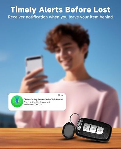 ترقية علامات الهواء الذكية: جهاز تعقب الأمتعة عبر البلوتوث، يعمل مع Apple Find My (iOS فقط)، محدد موقع العناصر لمحفظة حقيبة الظهر لمفاتيح الأمتعة، مقاومة للماء IP68، عمر بطارية 3 سنوات (أسود، عبوتان) in Kuwait