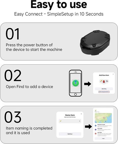 ترقية علامات الهواء الذكية: جهاز تعقب الأمتعة عبر البلوتوث، يعمل مع Apple Find My (iOS فقط)، محدد موقع العناصر لمحفظة حقيبة الظهر لمفاتيح الأمتعة، مقاومة للماء IP68، عمر بطارية 3 سنوات (أسود، عبوتان) in Kuwait
