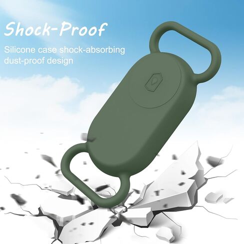 حامل طوق الكلب لهاتف Samsung Galaxy SmartTag2، 2 حزمة من ملحقات تتبع نظام تحديد المواقع العالمي (GPS) حافظة حامل سيليكون مضادة للفقدان لهاتف Samsung Galaxy SmartTag2 لأطواق الكلاب والقطط الأليفة (أسود/أسود) in Saudi Arabia