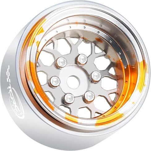 4PCS Grade 5 Titanium Wheel Face Aluminum 1.0 Inch Wheels Hubs for 1/24 Axial SCX24 TRX4M FCX24 Redcat Ascent-18 1/18 RC Crawler Car Upgrade Parts in Kuwait