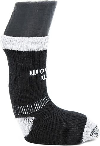 Power Paws Greyhound Edition Advanced Dog Socks, Black Grey, M, Fits 40-70 pounds in Saudi Arabia