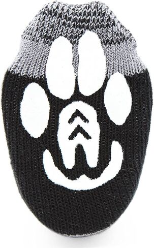Power Paws Greyhound Edition Advanced Dog Socks, Black Grey, M, Fits 40-70 pounds in Saudi Arabia