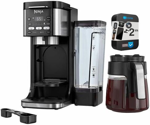 Ninja CFP105 DualBrew Hot & Iced Coffee Maker Black (Renewed) Bundle with 2 YR CPS Enhanced Protection Pack in Saudi Arabia