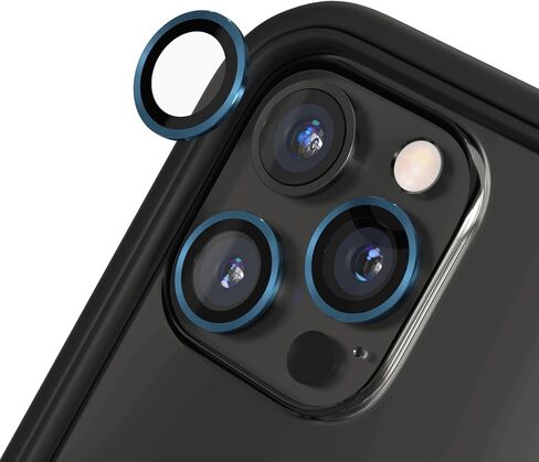 RHINOSHIELD 9H Tempered Glass Camera Lens Protectors Compatible with iPhone 11 Pro/11 Pro Max / 12 Pro Impact and Scratch Resistance, High Clarity, Explosion-Proof Protection, Anti-Fog Technology-Blue in Kuwait