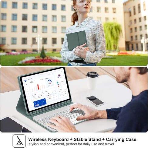 JADEMALL Keyboard Case for Samsung Galaxy Tab A9 Plus/A9+ 5G 11 Inch 2023 Model (SM-X210/X216/X218), 7 Colors Backlit, Auto Sleep/Wake, Wireless Bluetooth, Detachable Keyboard with S Pen Holder, Black in Saudi Arabia