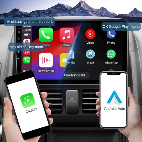 2+32G Android 10 Double Din Car Stereo for Honda CR-V 2002-2006 with 9 Inch TouchScreen Radio Built-in Wireless Carplay/Android Auto/GPS/Bluetooth/FM/AUX-in/Steering Wheel Control Backup Camera in Saudi Arabia
