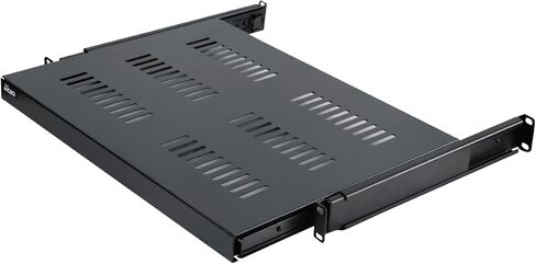 رف رف منزلق 1U، رف خادم بعمق قابل للتعديل 12.6-20.2 بوصة، رف خادم 4 أعمدة 19 بوصة بسعة وزن 55 رطلًا لأجهزة التوجيه ولوحات المفاتيح وأجهزة الكمبيوتر in Kuwait