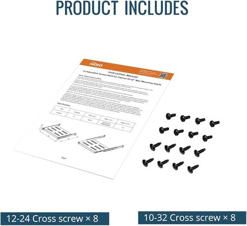 رف رف منزلق 1U، رف خادم بعمق قابل للتعديل 12.6-20.2 بوصة، رف خادم 4 أعمدة 19 بوصة بسعة وزن 55 رطلًا لأجهزة التوجيه ولوحات المفاتيح وأجهزة الكمبيوتر in Kuwait
