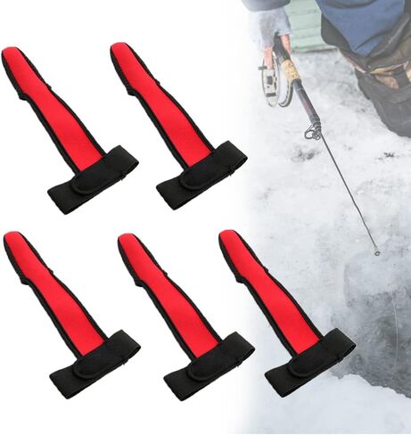 Single Finger Fishing Cover, Non-Slip Index Finger Protect Hand Mitt Elastic Band for Trolling, Winter Ice Fishing, 5 pcs in Kuwait
