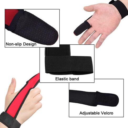 Single Finger Fishing Cover, Non-Slip Index Finger Protect Hand Mitt Elastic Band for Trolling, Winter Ice Fishing, 5 pcs in Kuwait