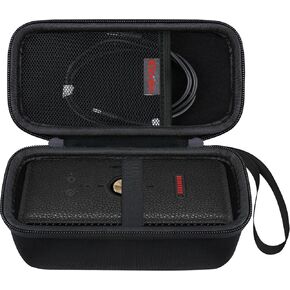 Elonbo Carrying Case ​for Marshall Emberton II/Emberton III Portable Bluetooth Speaker, Speaker Travel Bag Storage Holder, Black+inside Orange