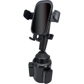 Smartphone Cup Holder Phone Mount, Cupholder Phone Holder Compatible with Apple iPhones, Samsung Galaxy Smartphones, Google Pixels, Moto and More