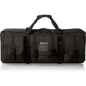 G.P.S. 28" Double Soft Rifle Case - 28" L x 12.75" H x 9" W | Adjustable Durable Convenient Shooting Gear Storage w/MOLLE