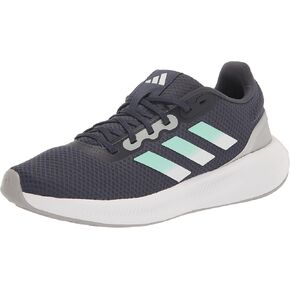 adidas Women's Run Falcon 3.0 Sneaker, Black/Black/Carbon, 10.5