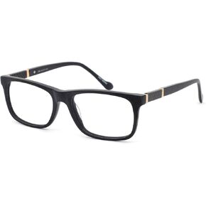 OCCI CHIARI Mens Rectangle Eyewear Frame Full-Rim Non-prescription Clear Optical Glasses