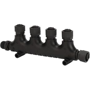 For NMEA 2000 4 Port T Connector, 5 Pin ABS For NMEA 2000 Multiport T Adapter IP67 Waterproof for Lowrance Networks