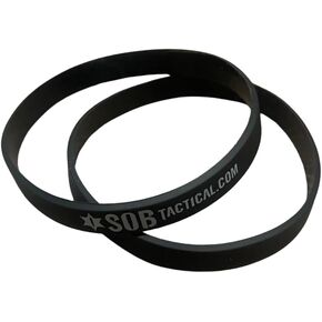 Tactical Bag Accessories | Traditional Combat Rubber Bands | Durable, Heat-Resistant, and Versatile | Heavy Duty Sling Retention Bands for Outdoor Gear, Black, 18 Pack