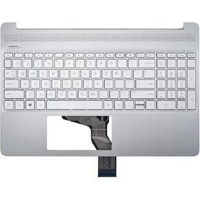 Replacement Upper Case Palmrest for HP 15-DY 15T-DY 15-EF 15Z-EF 15S-EQ 15S-FQ 15S-ER Series Laptop with Non-Backlit Keyboard Without Touchpad Assembly P/N: L63578-001 M17184-001