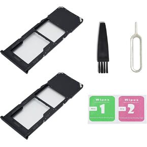 for Galaxy A13 5G Single SIM Card Tray Replacement, Single SIM Card Slot Holder Compatible with Galaxy A13 5G US Single-Sim Version (Black)