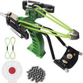 Professional Wrist Rocket slingshots for Adults，Most Powerful Sling Shot for Adult。High Precision Slingshot for Competition, Training Hunting slingshots for Adults (Green)