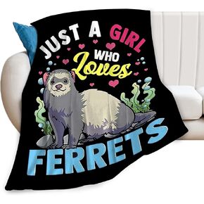 Just A Girl Who Loves Seals Blanket Cute Seals Decor Throw Blanket Gifts for Girls Boys Seal Lover Super Warm Soft Plush Lightweight Fleece Flannel Bed Blanket for Kids Adults Men Women 50"X40"