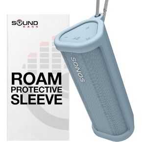 Heavy Duty Protective Silicone Carrying Case for Sonos Roam 2 | New White Colour | Now Includes Bluetooth Button for Roam2 | Protect Your Wireless Bluetooth Speaker Using This Cover/Sleeve
